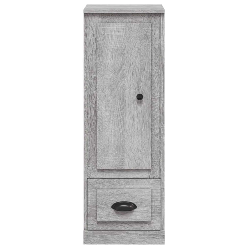 vidaXL Single Door Single Drawer Grey Sonoma Highboard Image 5