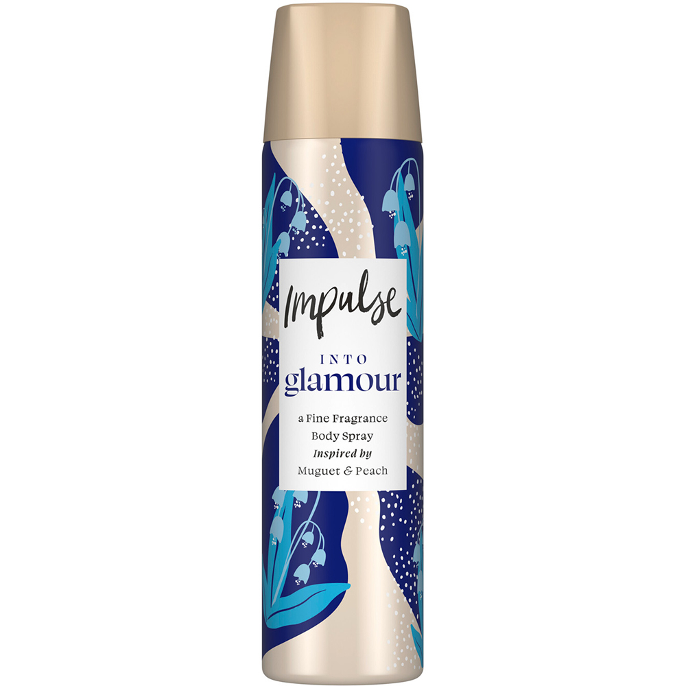 Impulse Into Glamour Blend of Natural Scents Body Spray Deodorant 75ml 6 Pack Image 3