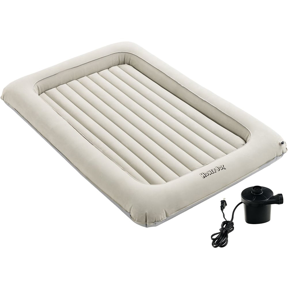 Costway Toddler Grey Inflatable Bed with Electric Pump Image 1