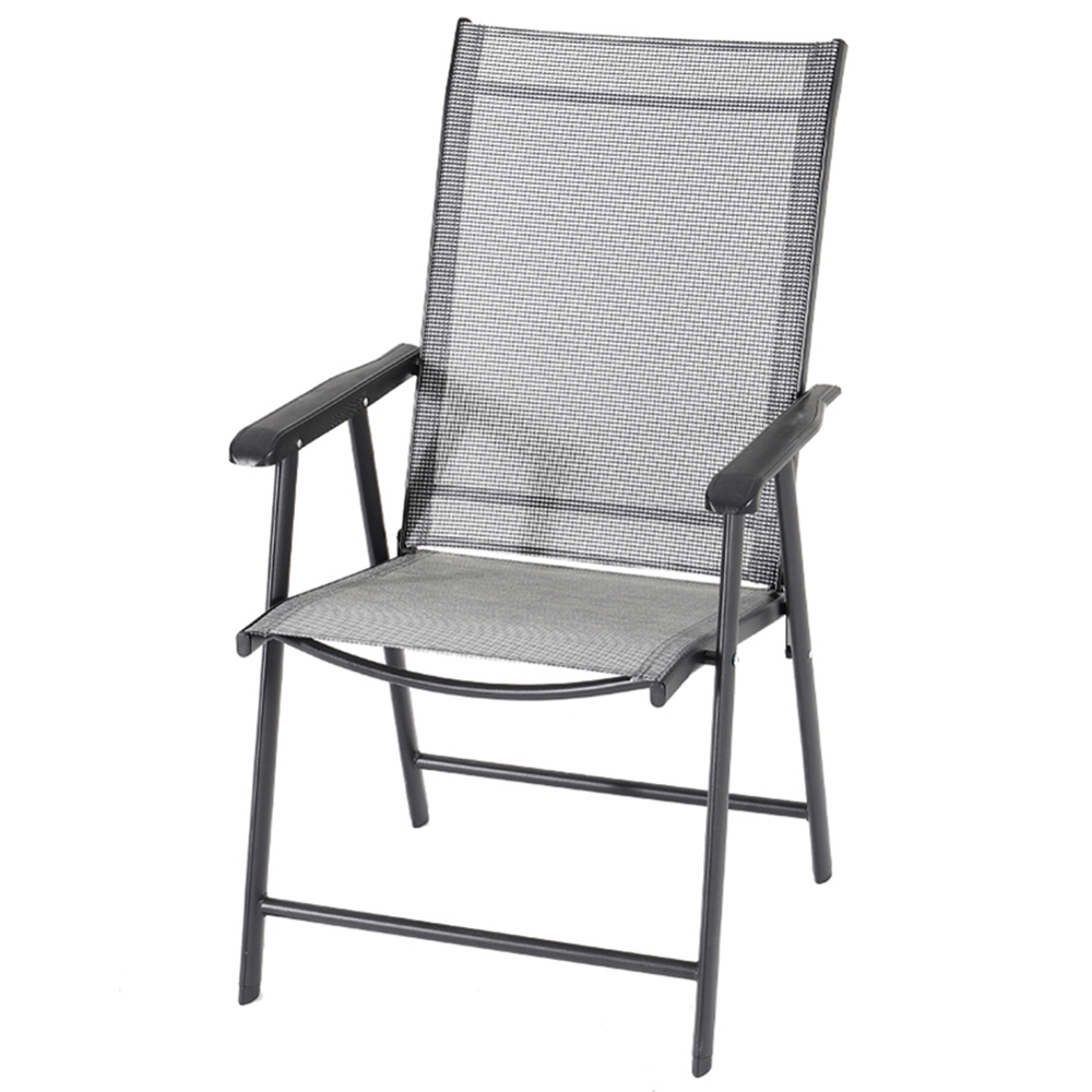 Living and Home Set of 6 Metal Frame Fabric Foldable Chair Image 2