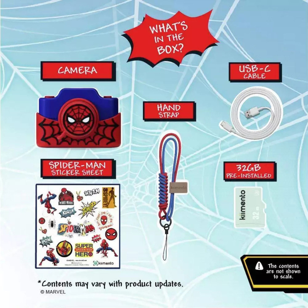 Kiimento Spider-Man Kids Digital Camera and Video Camcorder with Touchscreen Image 6