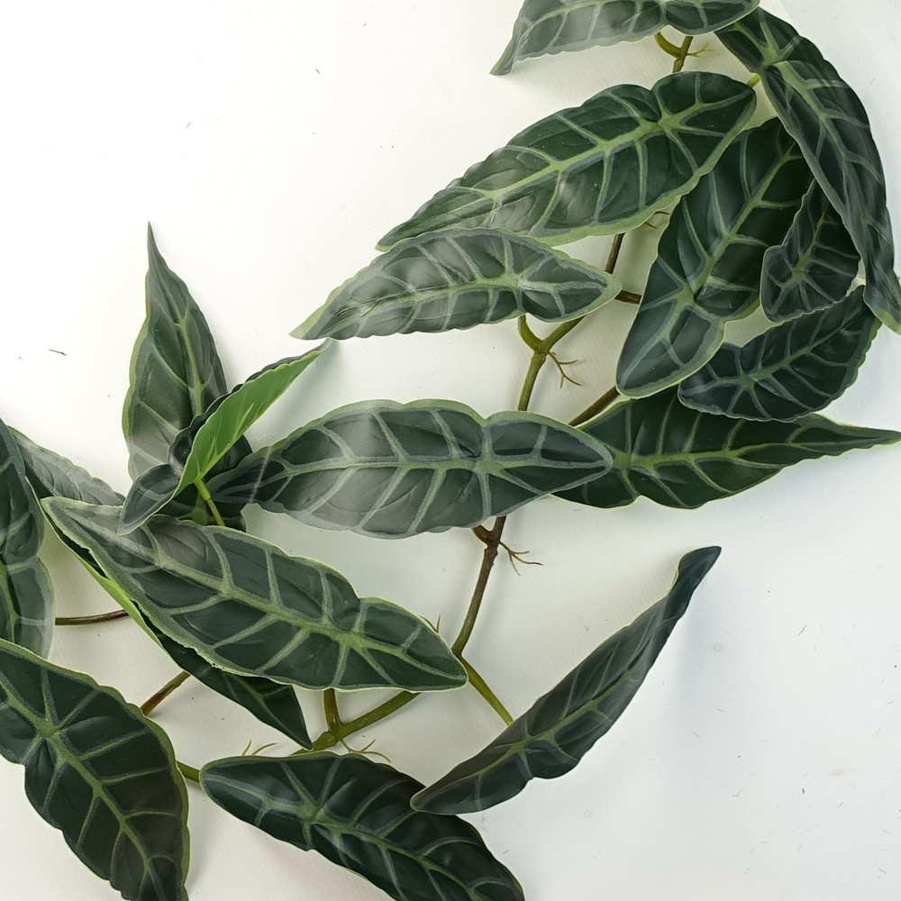 Leaf Trailing Dark Green Leaf Hanging Artificial Plant 3.6ft 6 Pack Image 4