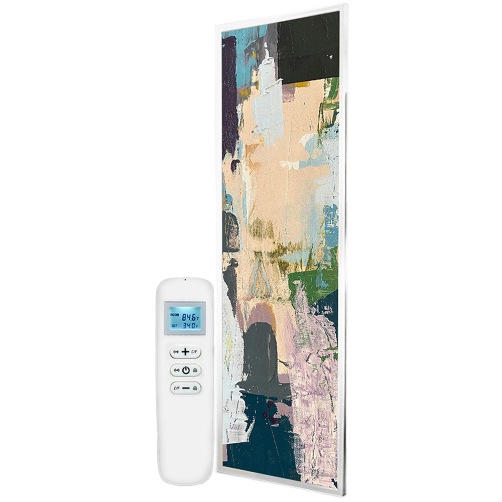 Mirrorstone Nexus Classic Abstract Picture Ultraslim Wi-Fi Infrared Heating Panel 350W 295 x 1195mm Image 1