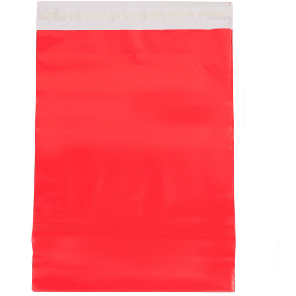 Pack of 50 Assorted Sizes Mailing Bags Red Image 3