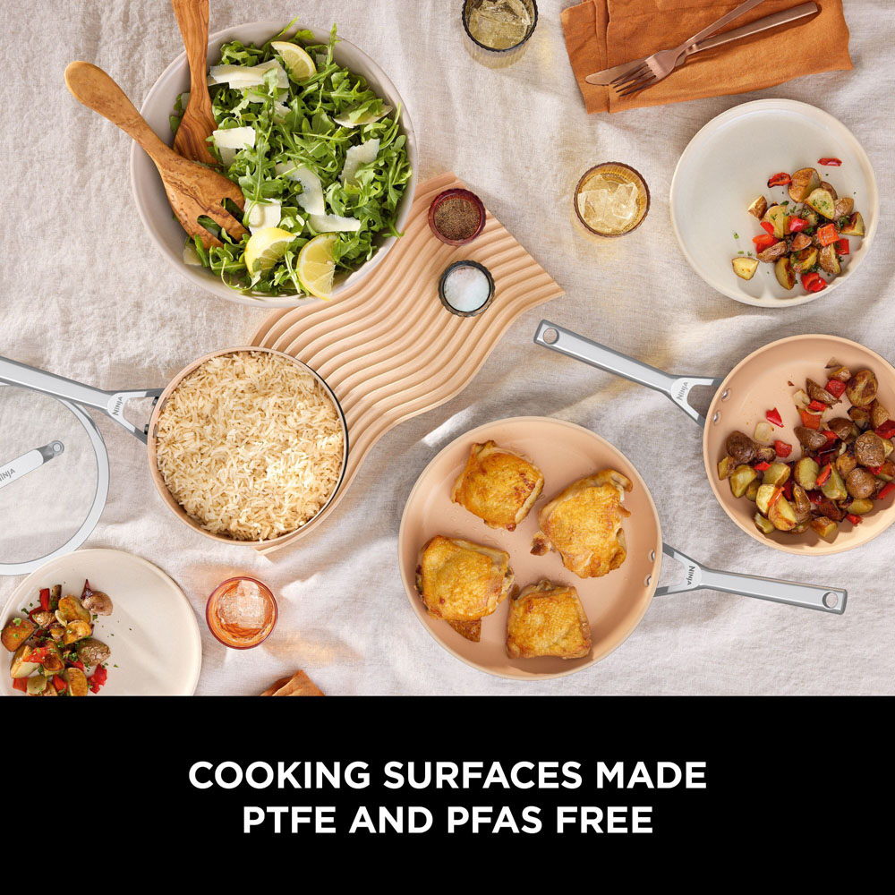 Ninja Extended Life 2 Piece Ceramic Pan Set Image 9