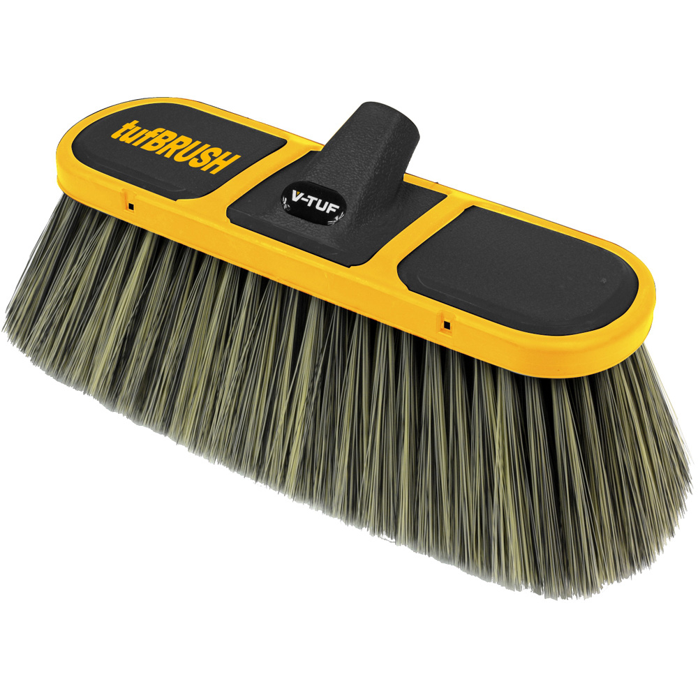 V-TUF tufBRUSH900 Black Car Wash Brush with Rubber Edging Image 1