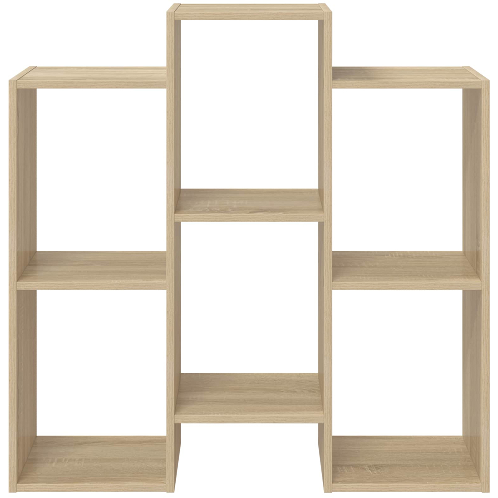vidaXL 6 Open Shelf Sonoma Oak Sideboard Image 5