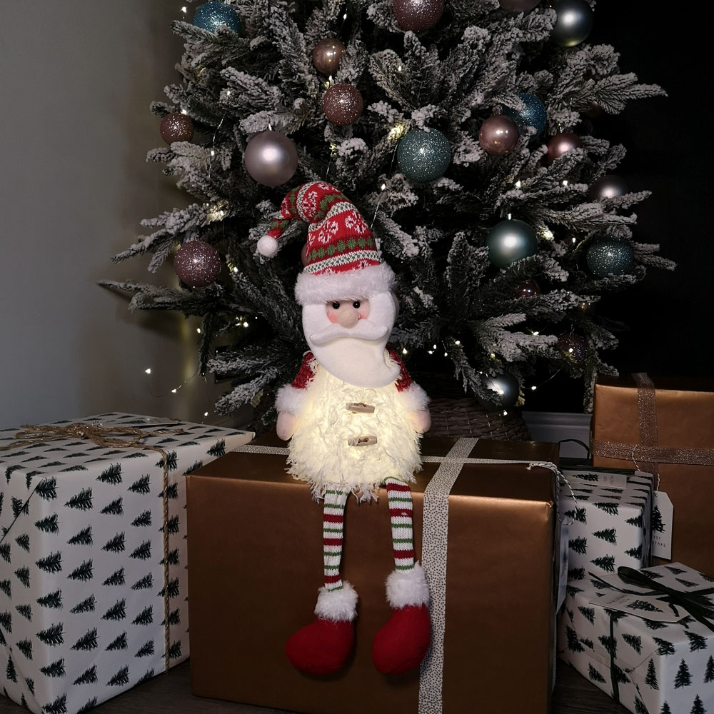 Samuel Alexander Dangly Leg Santa Claus LED Christmas Decoration Image 4