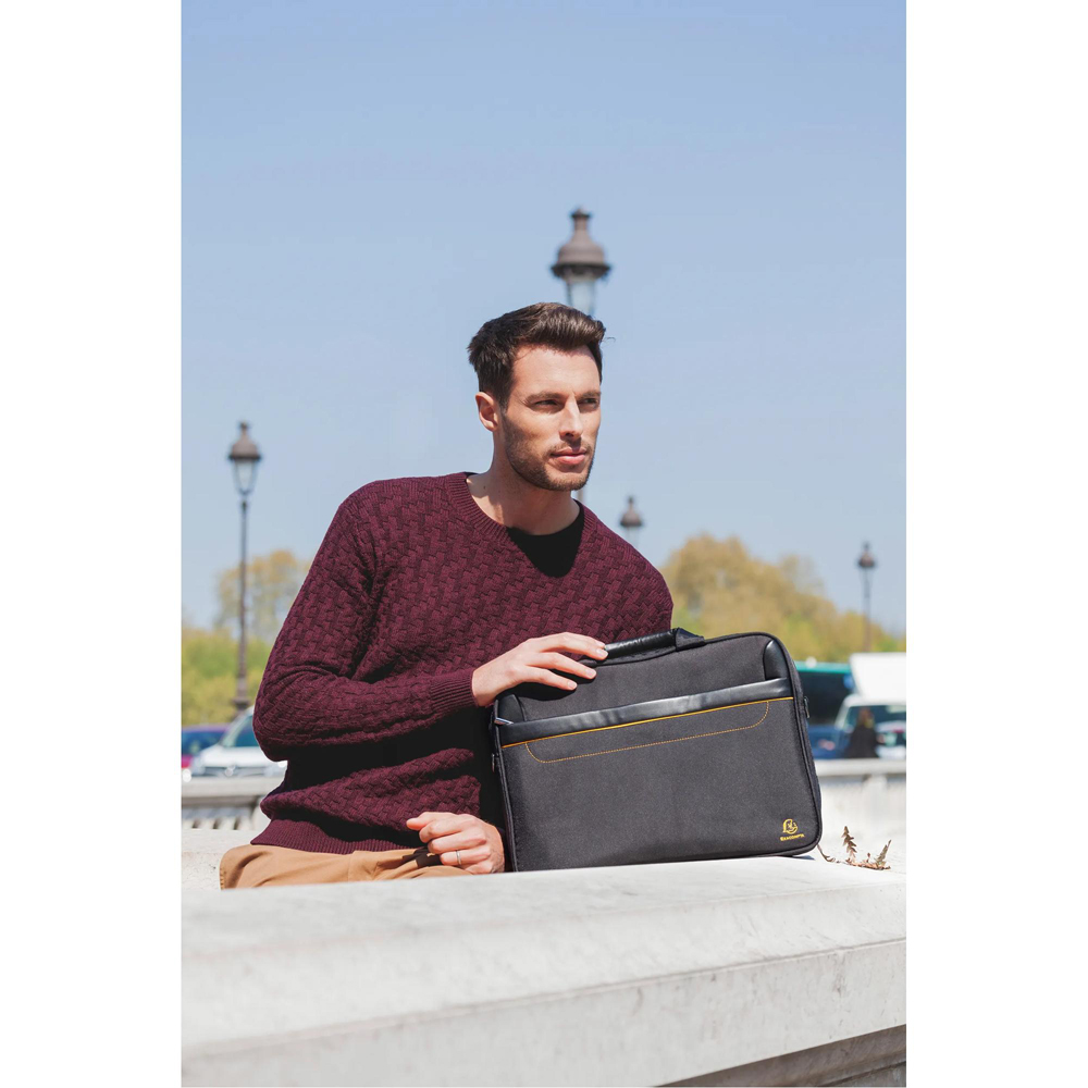 Exacompta Exactive 15.6 inch Black Lightweight Padded Laptop Bag Image 9