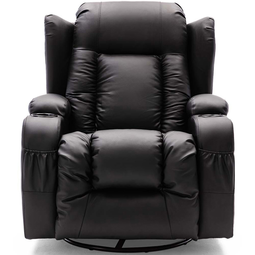 Furniture Online Caesar Black Bonded Leather Recliner Chair Image 3
