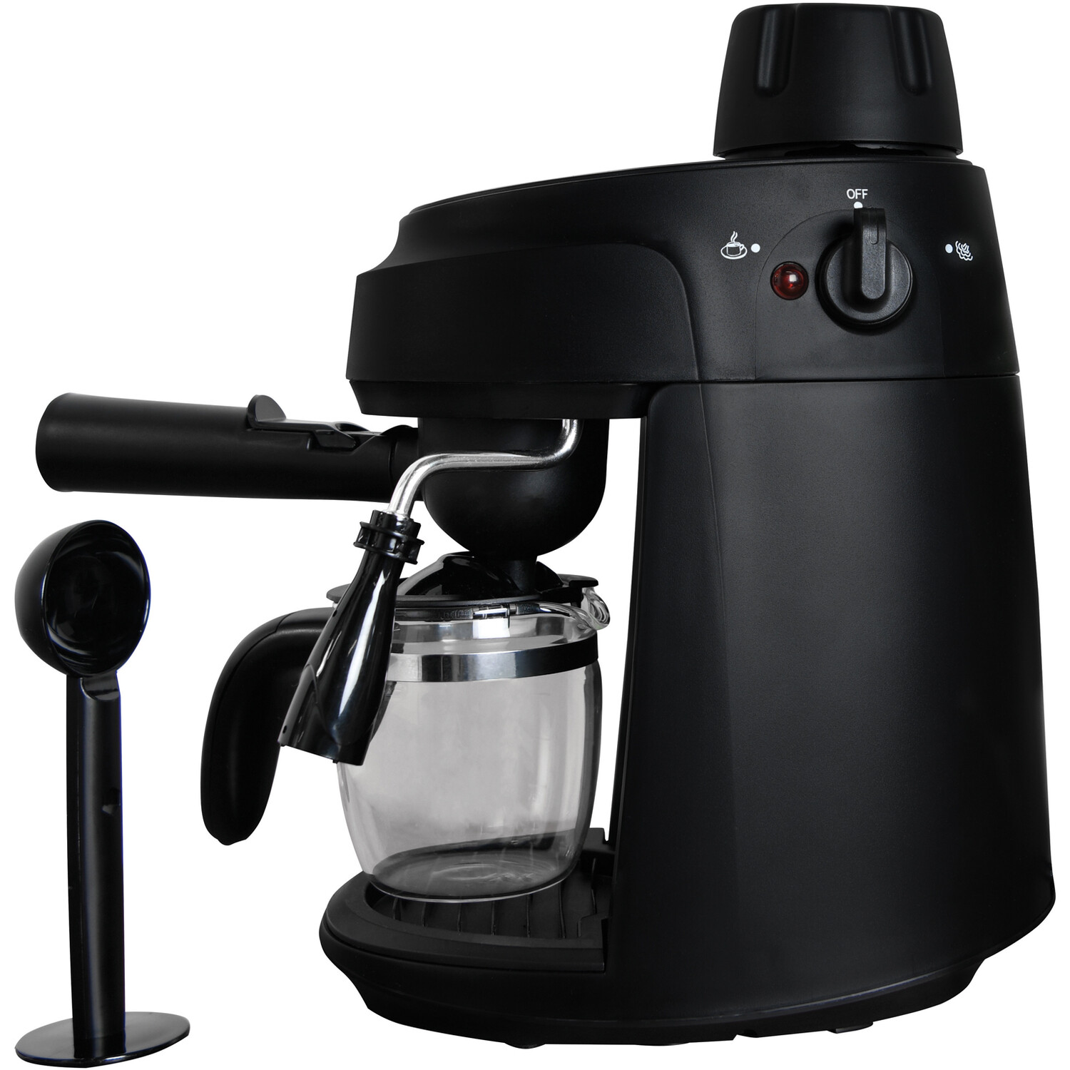 3.5 Bar Coffee Machine with Frothing Function Black Image 1