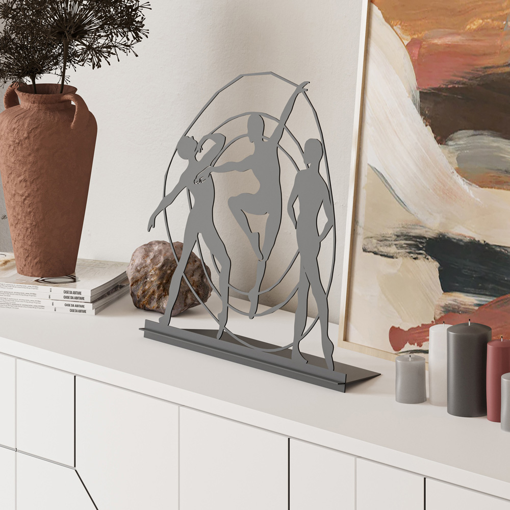 Decortie Black Metal Modern Pose Home Decoration Ornament Image 4