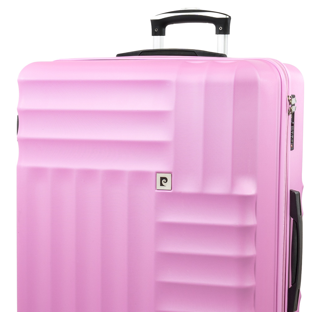 Pierre Cardin Large Pink Trolley Suitcase Image 2