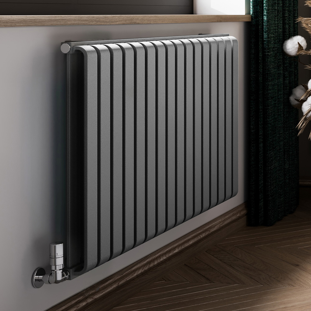 Terma Warp Room 3945 BTU Salt n Pepper Radiator 630 x 1045mm Image 2