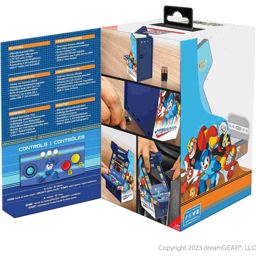 My Arcade 6-in-1 Mega Man Micro Player Pro Portable Retro Game Cabinet Image 5