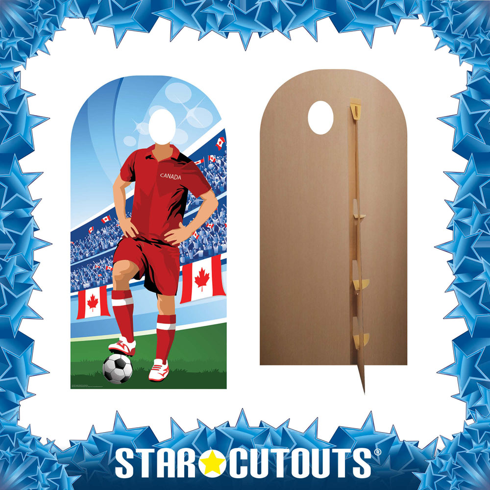 Star Cutouts Ltd Canada World Cup Football Stand-In Cutout 6.2ft Image 2