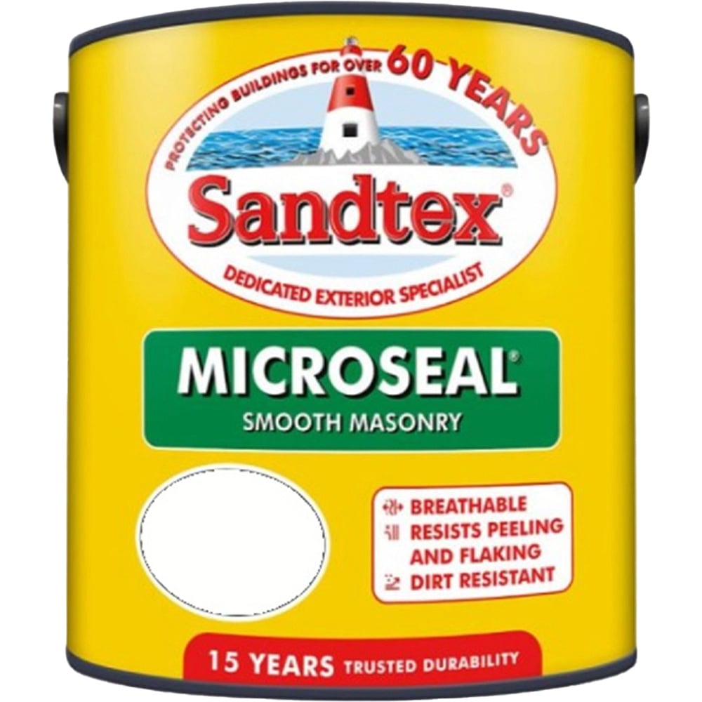 Sandtex Retail Vermont Grey Microseal Masonry Paint 2.5L Image 2