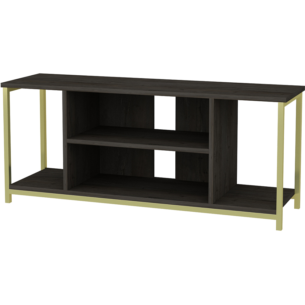 Decorotika Rinaldo 4 Shelf Gold Frig TV Stand for 55 inch TV Image 2