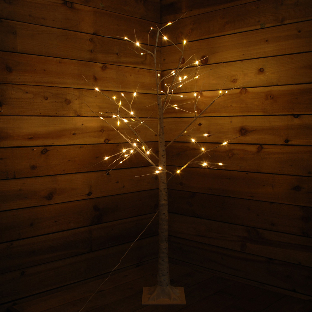 Samuel Alexander Warm White LED Christmas Twinkling Birch Tree 4.9ft Image 2
