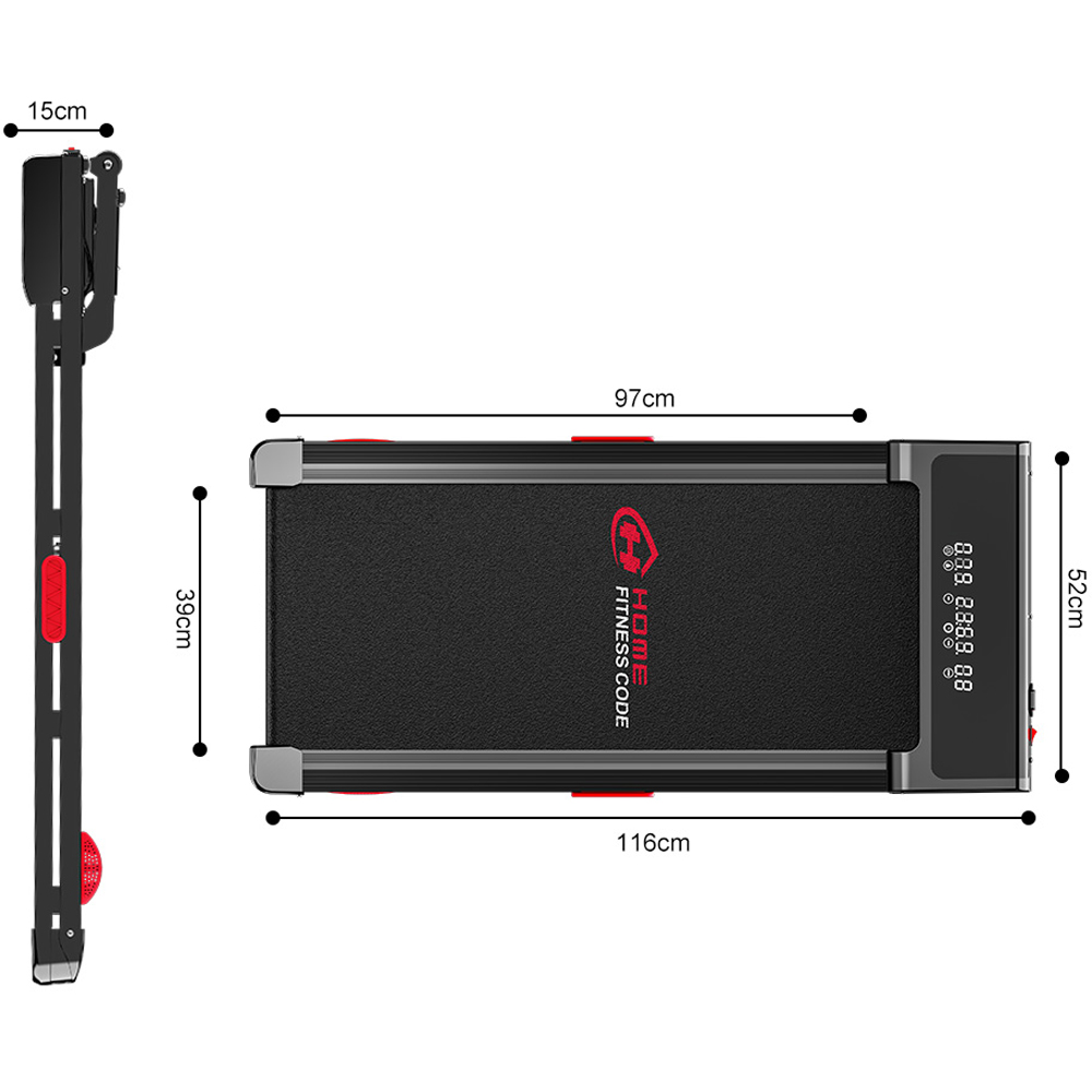 Rattrix Y3 Black Auto Incline Treadmill Image 8