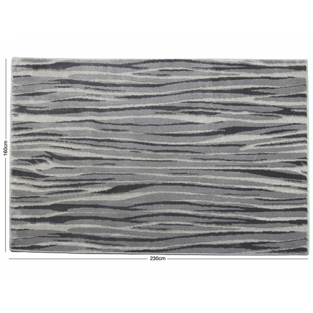 Eselle Rhythm Willow Grey Rug 160 x 230cm Image 6