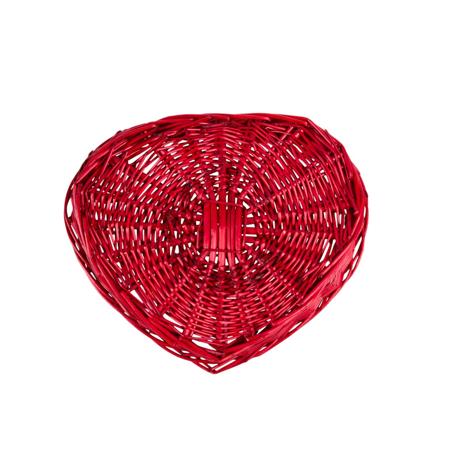 Wicker Heart Hamper Red Image 5