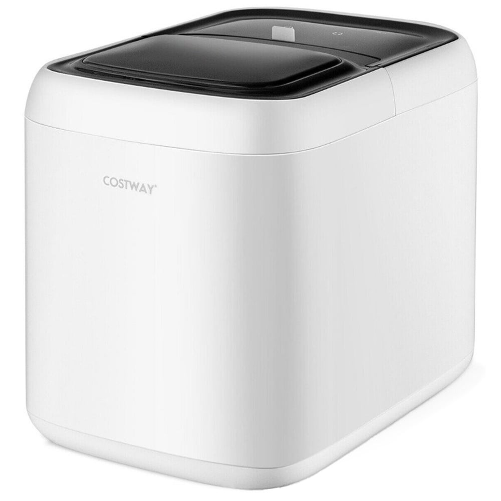 Costway White Portable Electric Countertop Ice Cube Maker Image 1