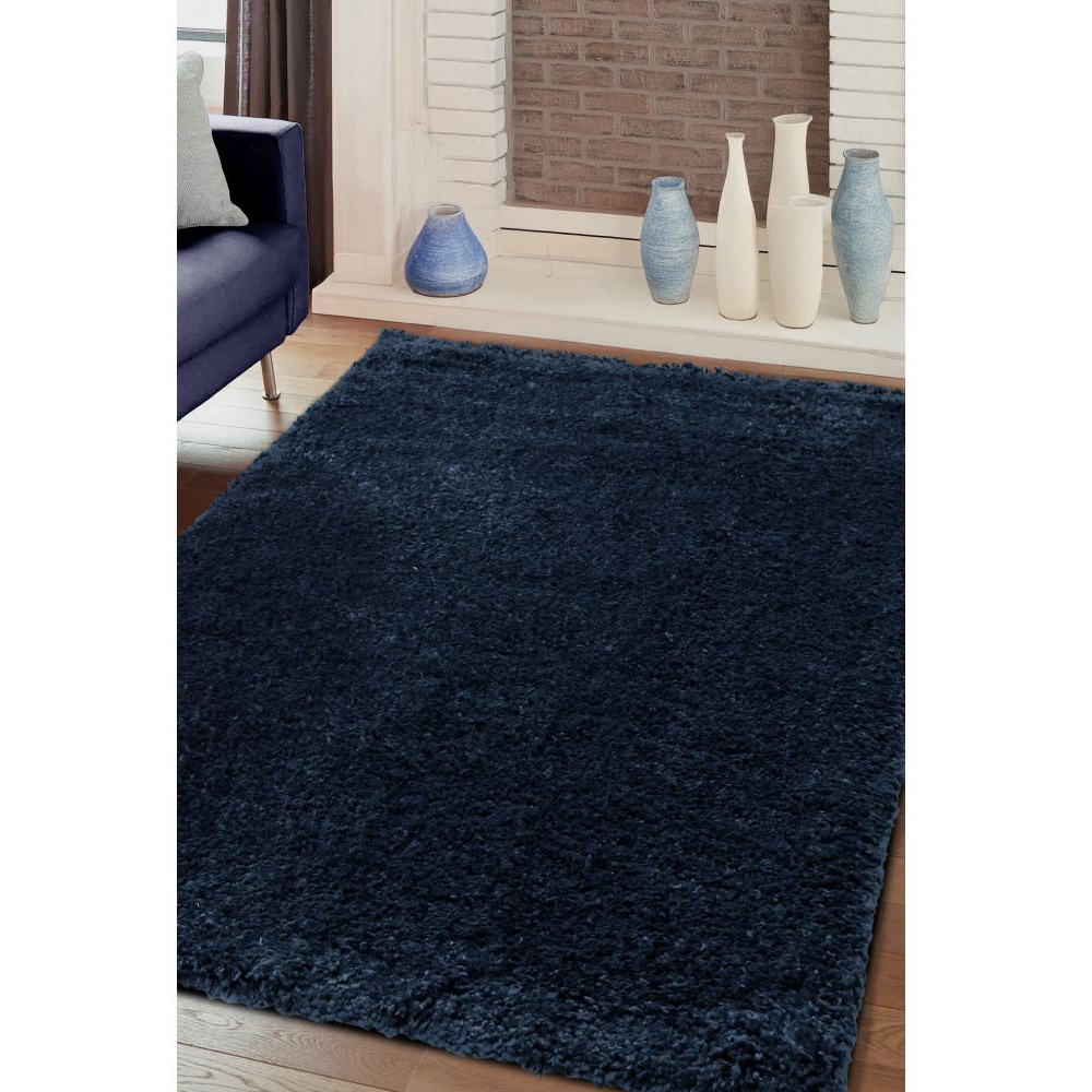 Homemaker Jazz Navy Shaggy Rug 200 x 290cm Image 4