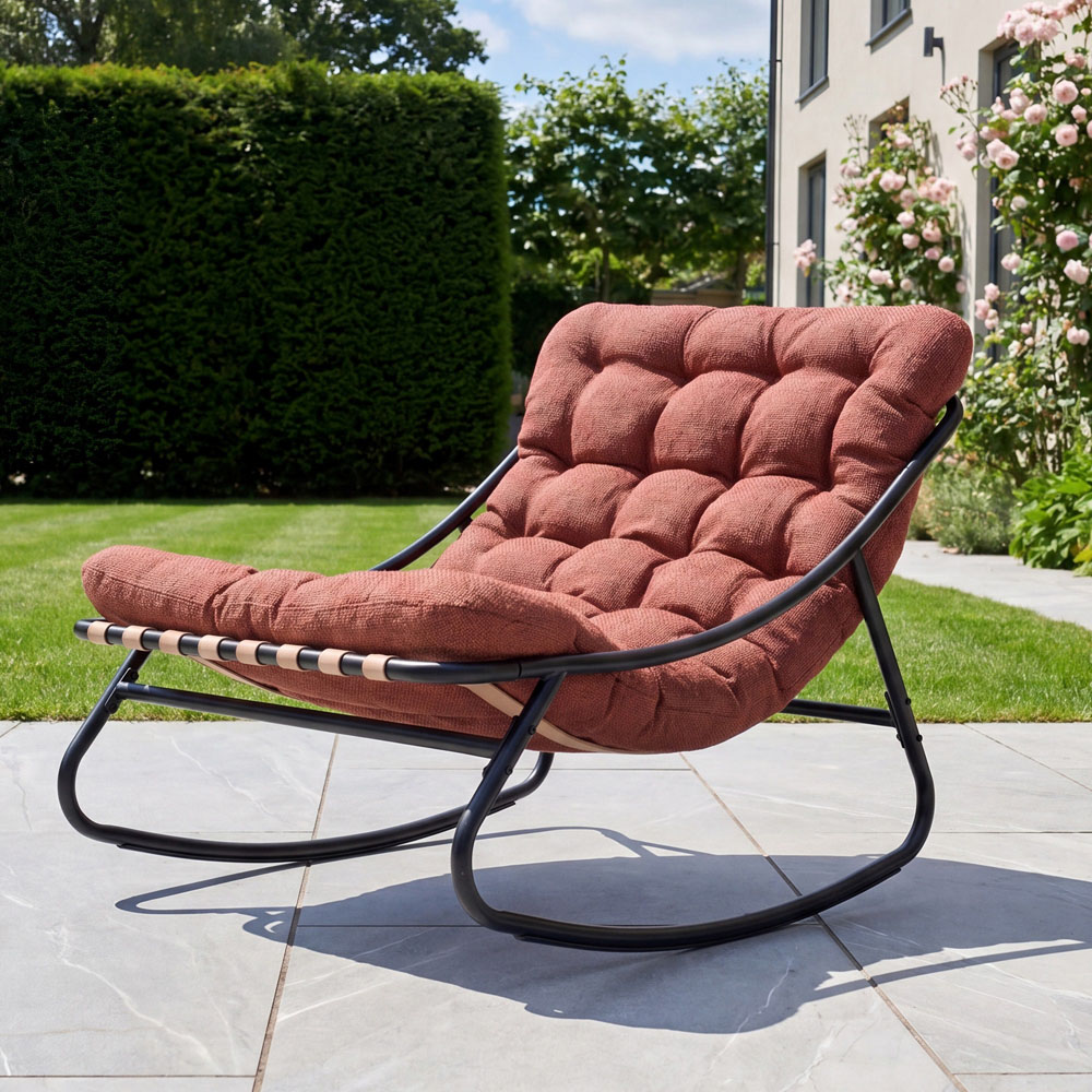Artemis Home Solace Terracotta Outdoor Rocking Chair Image 2