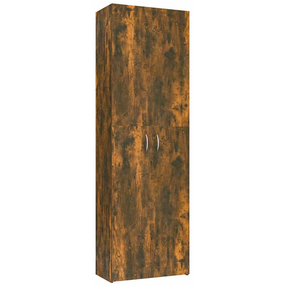 vidaXL 2 Door Smoked Oak Office Cabinet Image 2