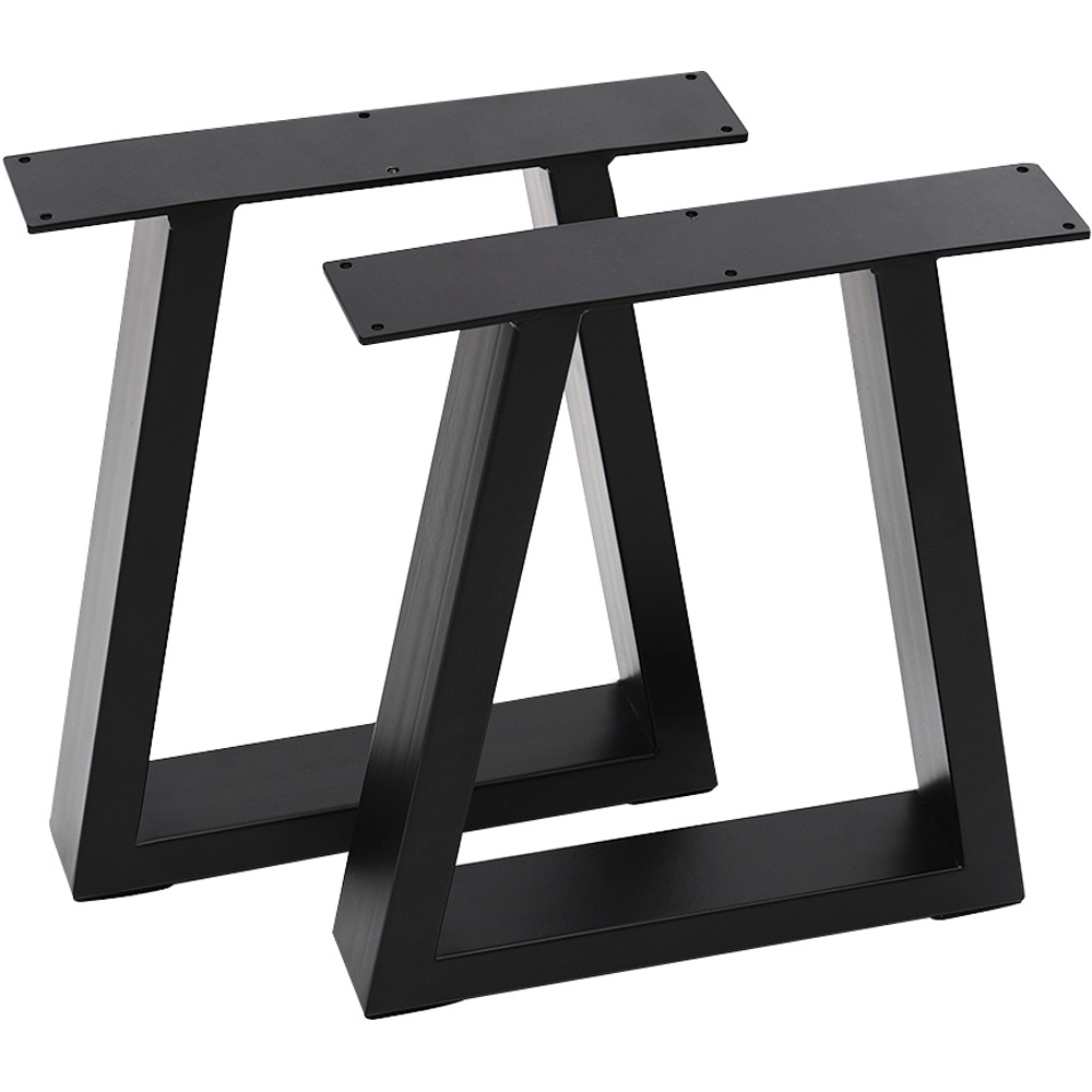 Living and Home Industrial Metallic Table Legs 2 Pack Image 3