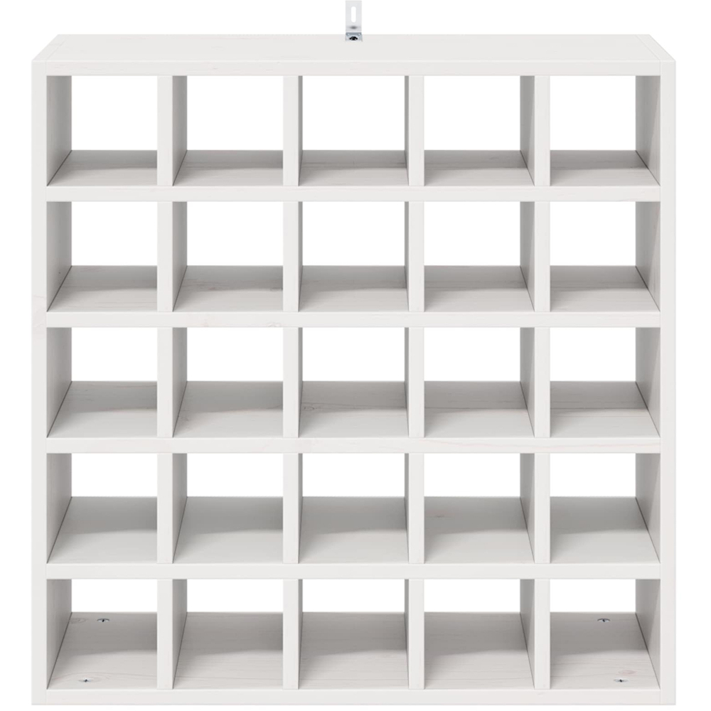 vidaXL 25 Bottle White Freestanding Wine Rack Set of 2 Image 3