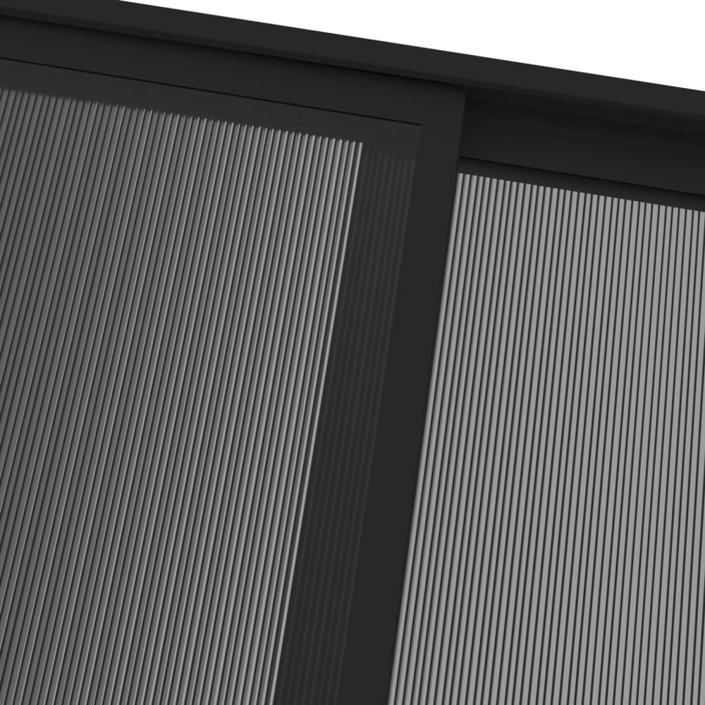 vidaXL 2.45 x 3.96m Anthracite Aluminium and Steel Gazebo with Roof Image 6