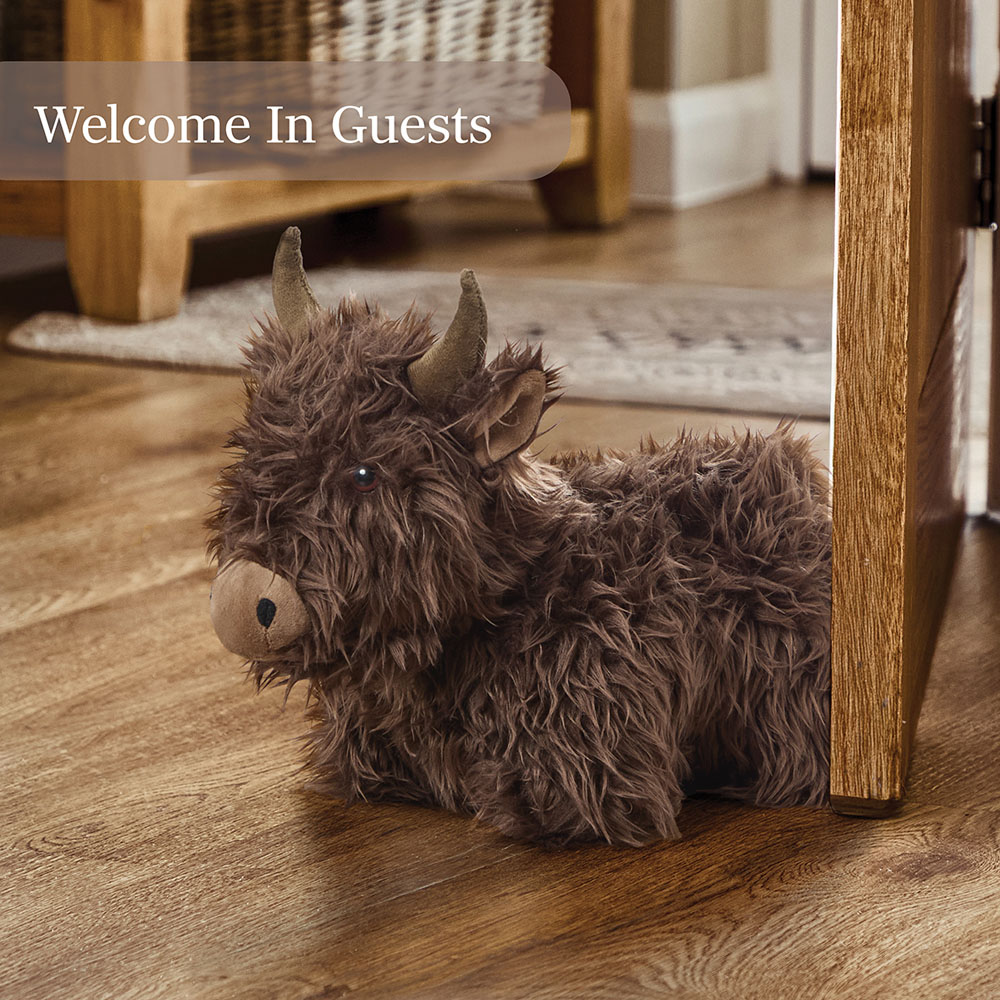 Benross Anika Highland Cow Doorstop Image 4
