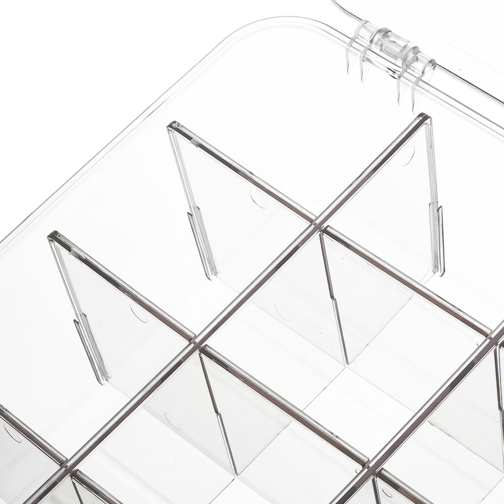Living and Home Clear 16-Compartment Flip-Up Underwear and Socks Storage Organiser Image 6