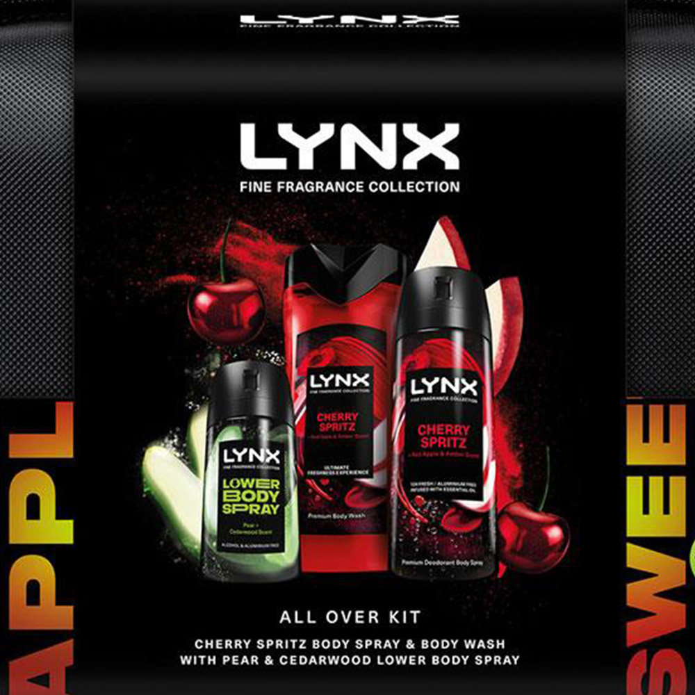 Lynx Fine Fragrance Cherry Spritz and Pear Scent Washbag Gift Set Image 3