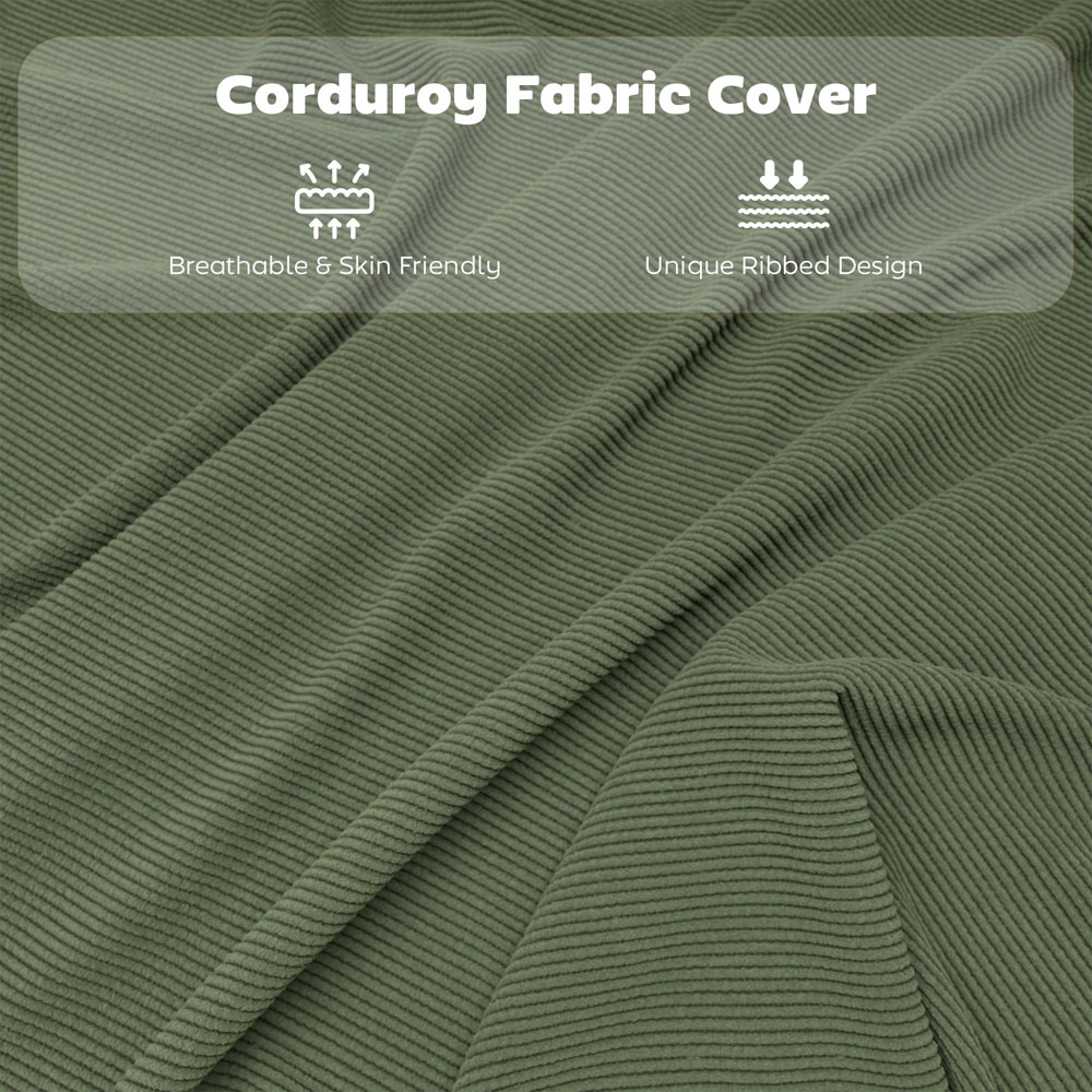 HOMCOM Set of 4 Green Steel Frame Foldable Chair with Cushioned Seat Image 7