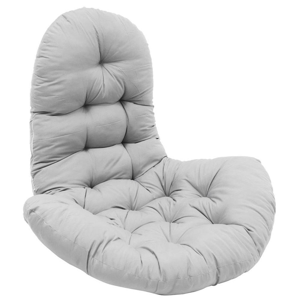 Living and Home Grey Hanging Egg Chair Thick Cushion Image 3