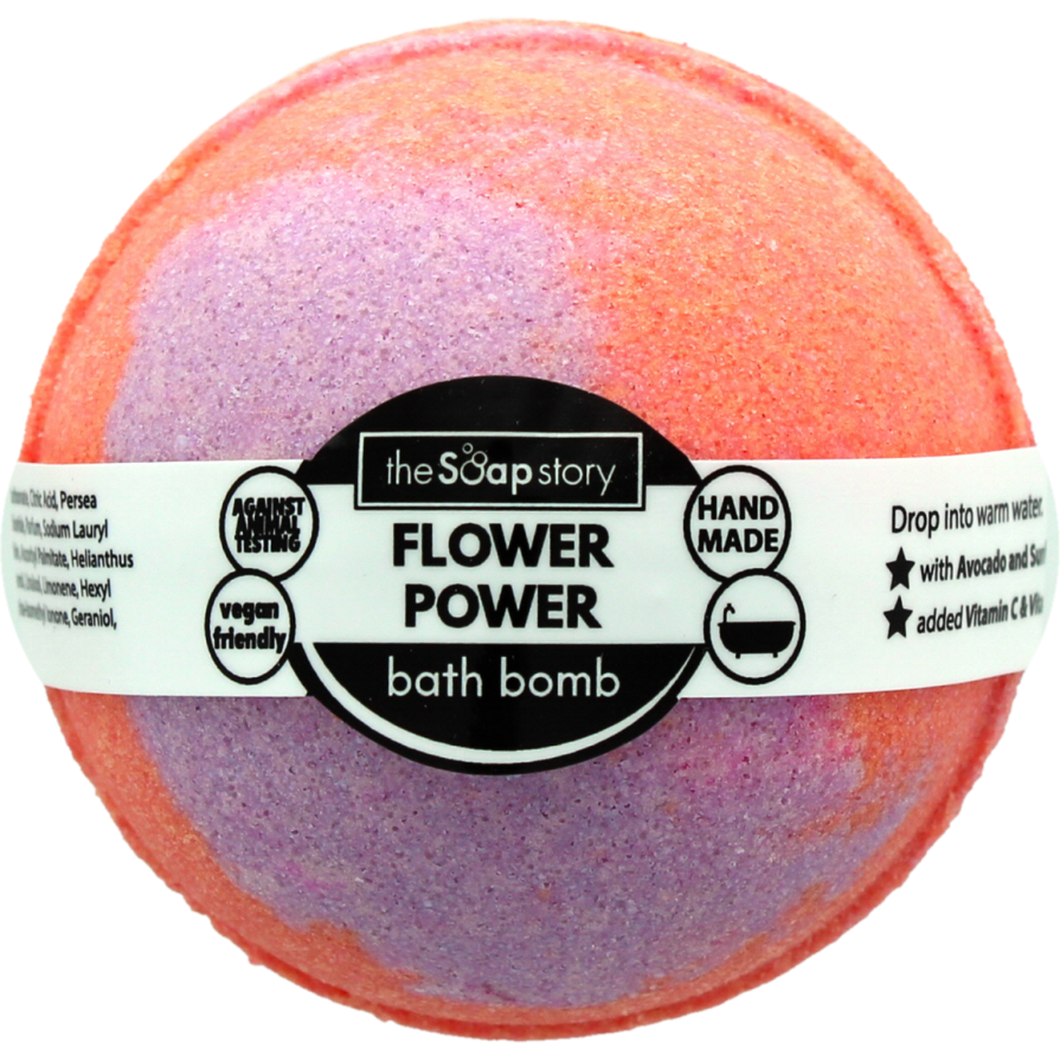 Flower Power Bath Bomb - Red Image