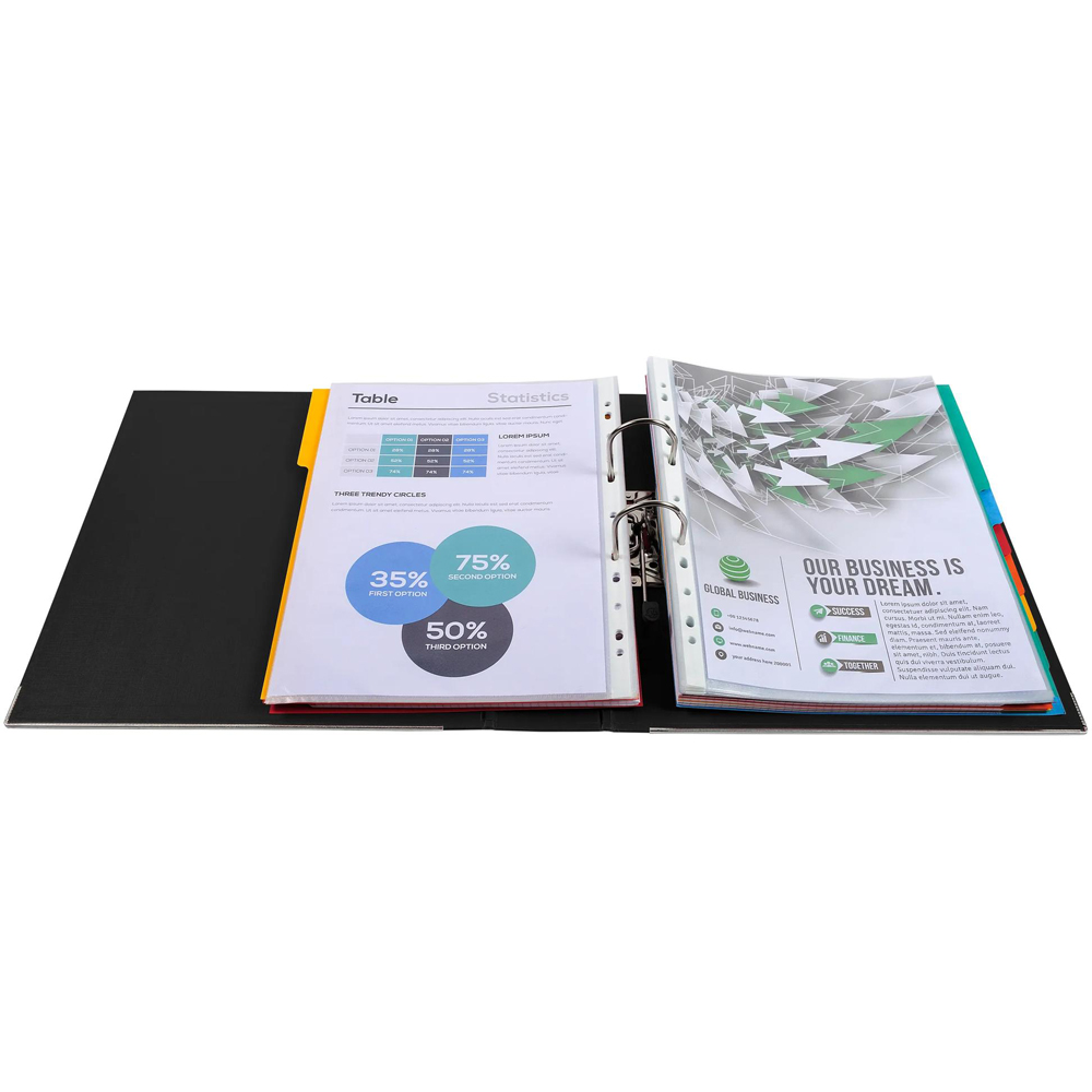 Exacompta PremTouch A4+ Black PP Lever Arch File 10 Pack Image 3