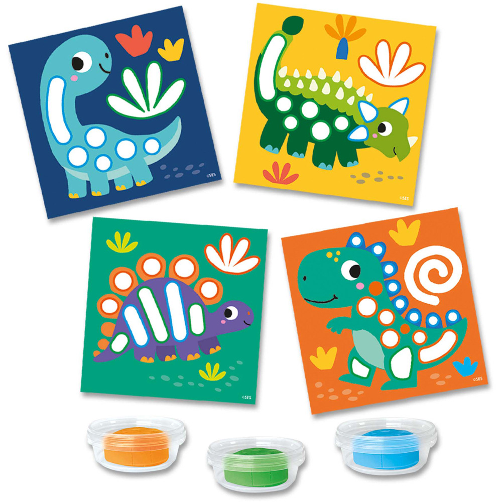 SES Creative My First Dinosaur Card Dough Activity Set Image 2