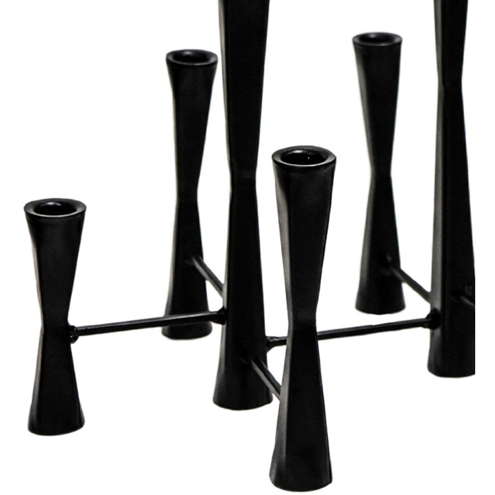 Ivyline Parker 11 Piece Black Candle Holder Centrepiece Image 4