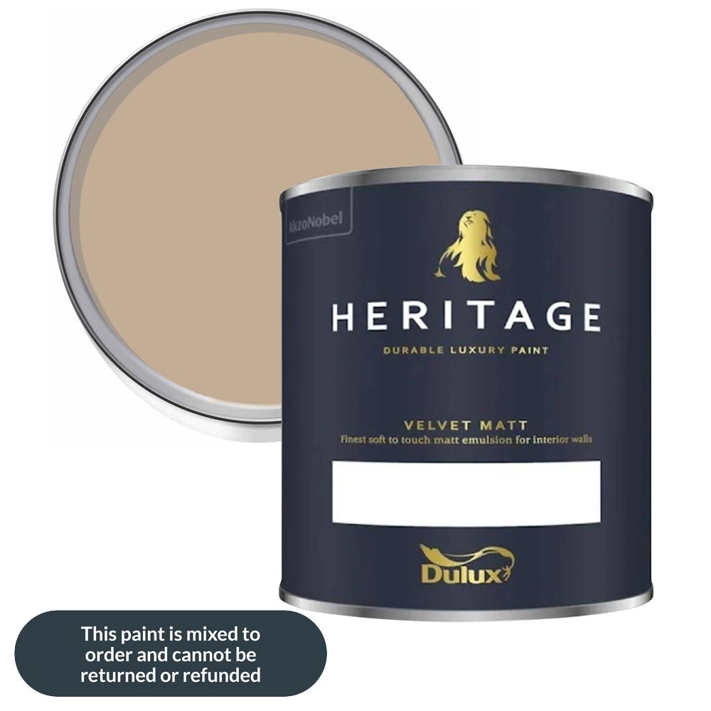 Dulux Heritage Walls and Ceilings Dark Stone Velvet Matt Emulsion Paint 1L Image 1