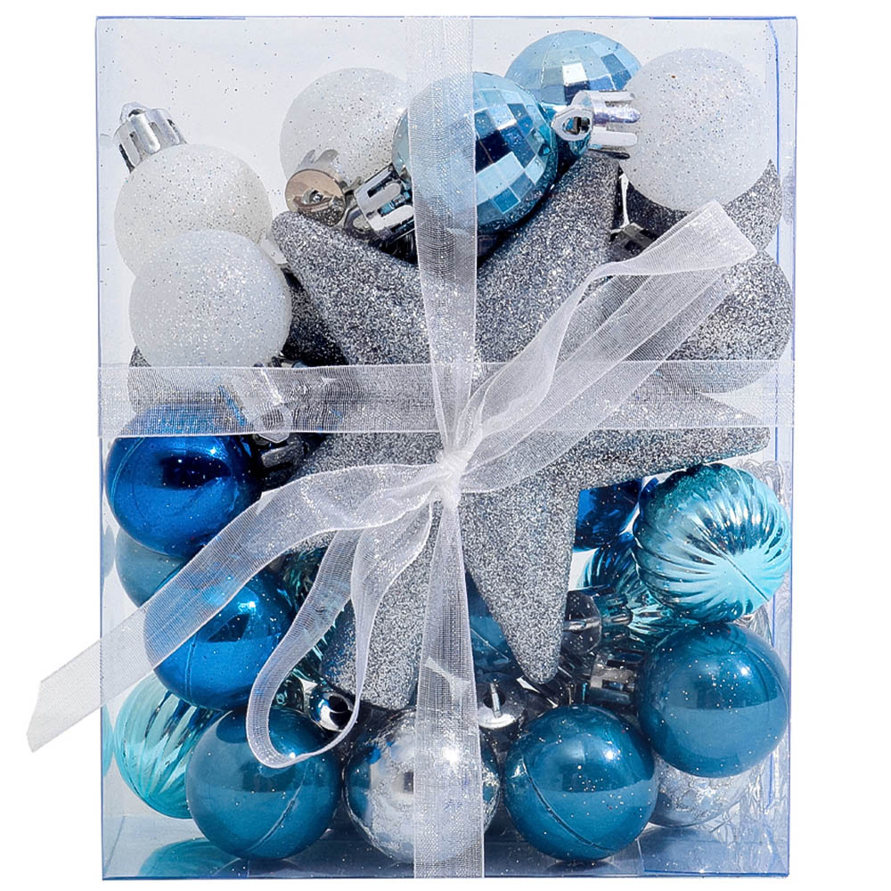 Living and Home Blue Bauble 30 Pack Image 3