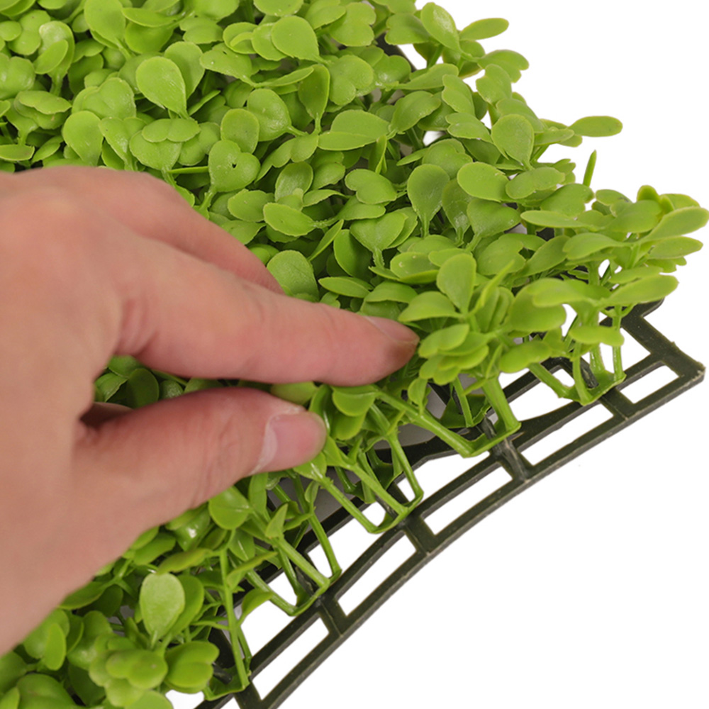 Living and Home Light Green Artificial Plant Hedge Wall Panel 60 x 40cm Image 6