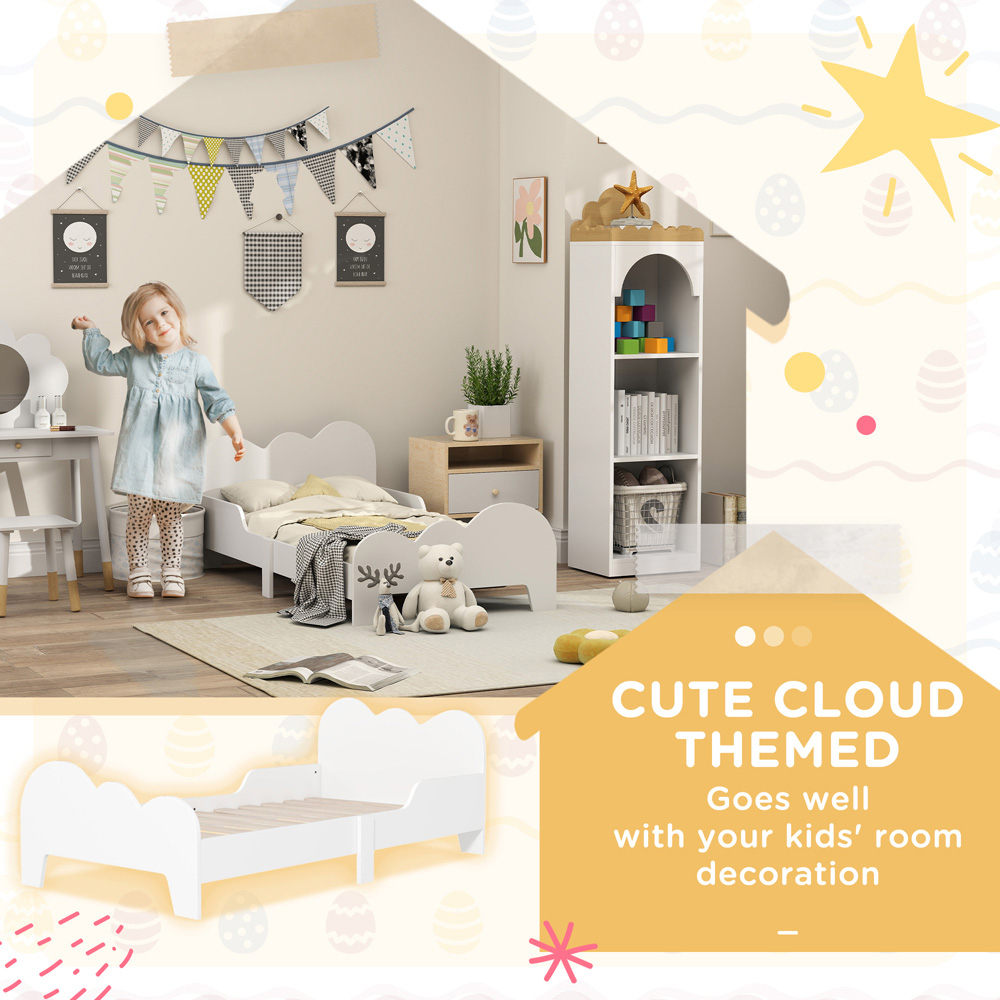 AIYAPLAY Cloud MDF Low Profile Toddler Bed Frame Image 6