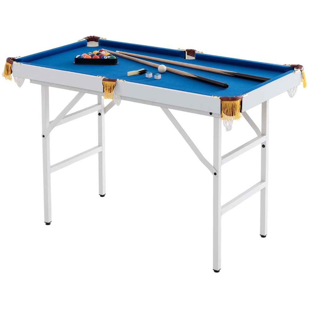 Costway Blue Folding Billiards Table with Accessory Set Image 1
