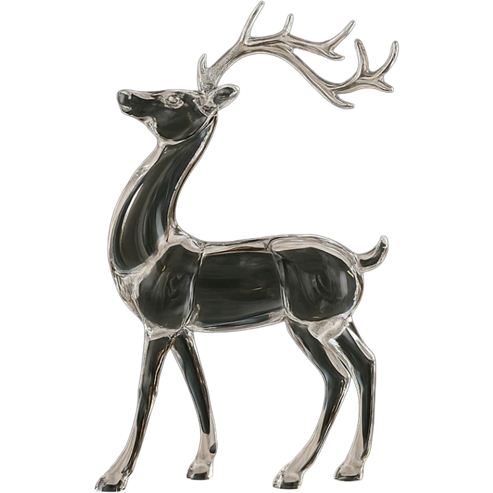 Marco Paul Light Up Acrylic Reindeer Standing Christmas Decoration Image 1