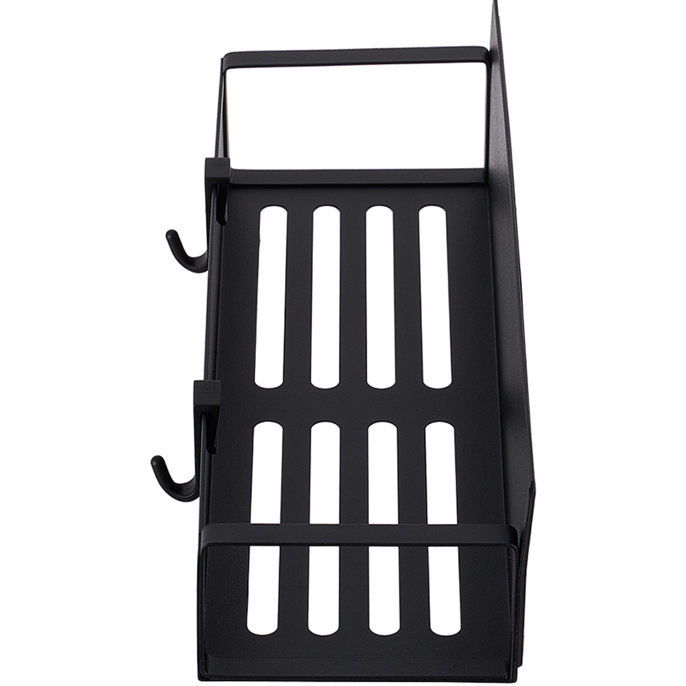 Living and Home 2-Piece Large Black Magnetic Storage Rack Set Image 4