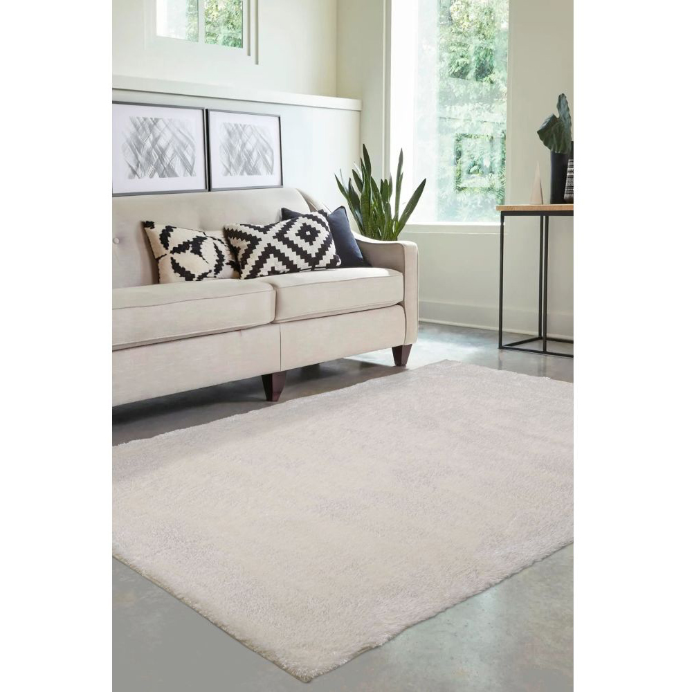 Homemaker Ivory Shaggy Ultra Cosy Rug 115 x 160cm Image 4